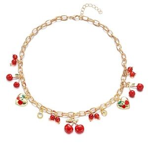 New Cherry 🍒 Garden Charm Necklace